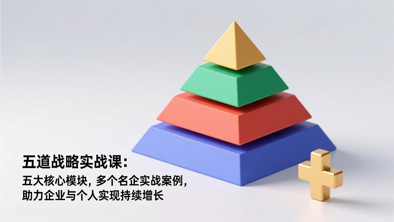 五道战略实战课：五大核心模块，多个名企实战案例，助力企业与个人实现持续增长-知创网