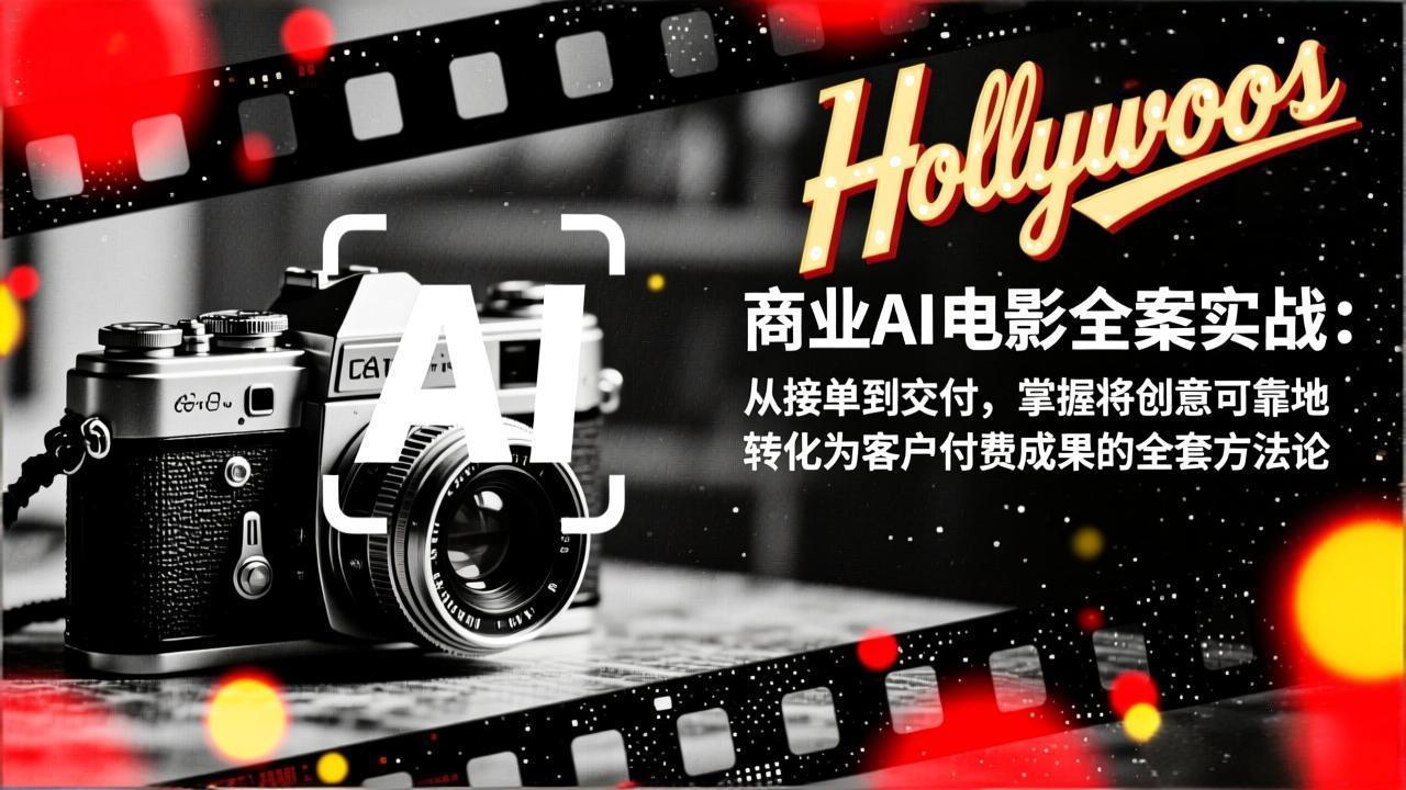 商业AI电影全案实战：从接单到交付，掌握将创意可靠地转化为客户付费成果的全套方法论-知创网
