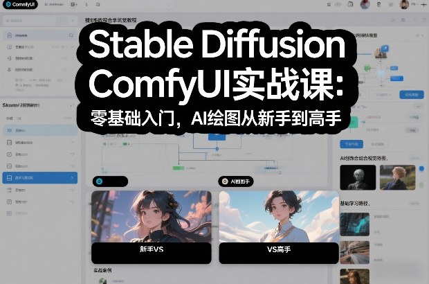 Stable Diffusion ComfyUI实战课：零基础入门，AI绘图从新手到高手-知创网