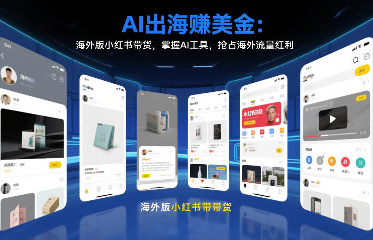 AI出海賺美金:海外版小红书带货,掌握AI工具,抢占海外流量红利(更新2026)-知创网
