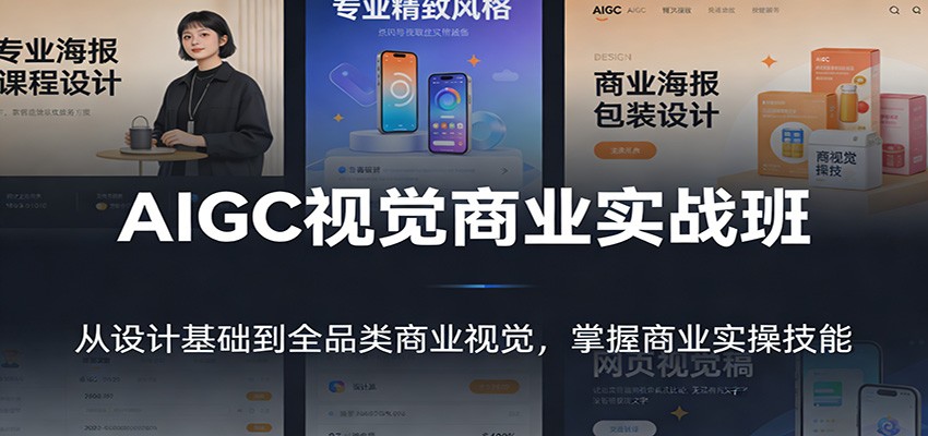 AIGC视觉商业实战班：从设计基础到全品类商业视觉，掌握商业实操技能-知创网