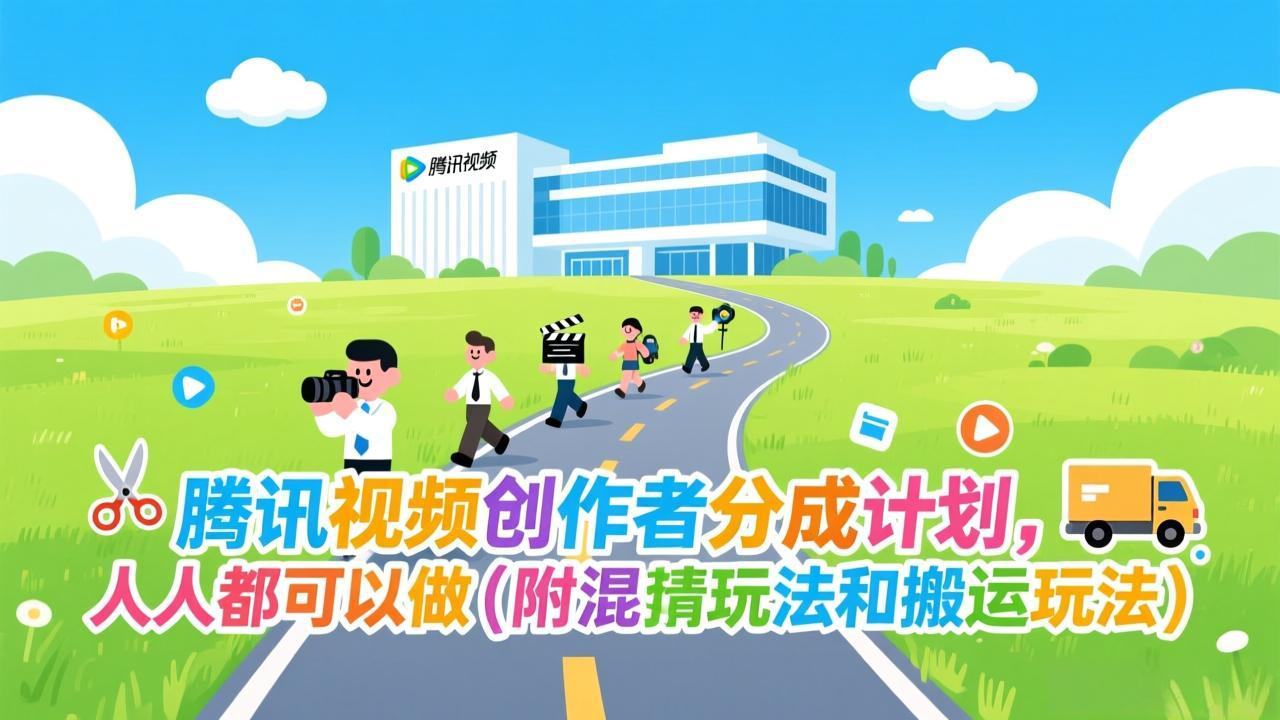 腾讯视频创作者分成计划，人人都可以做(附混剪玩法和搬运玩法-知创网