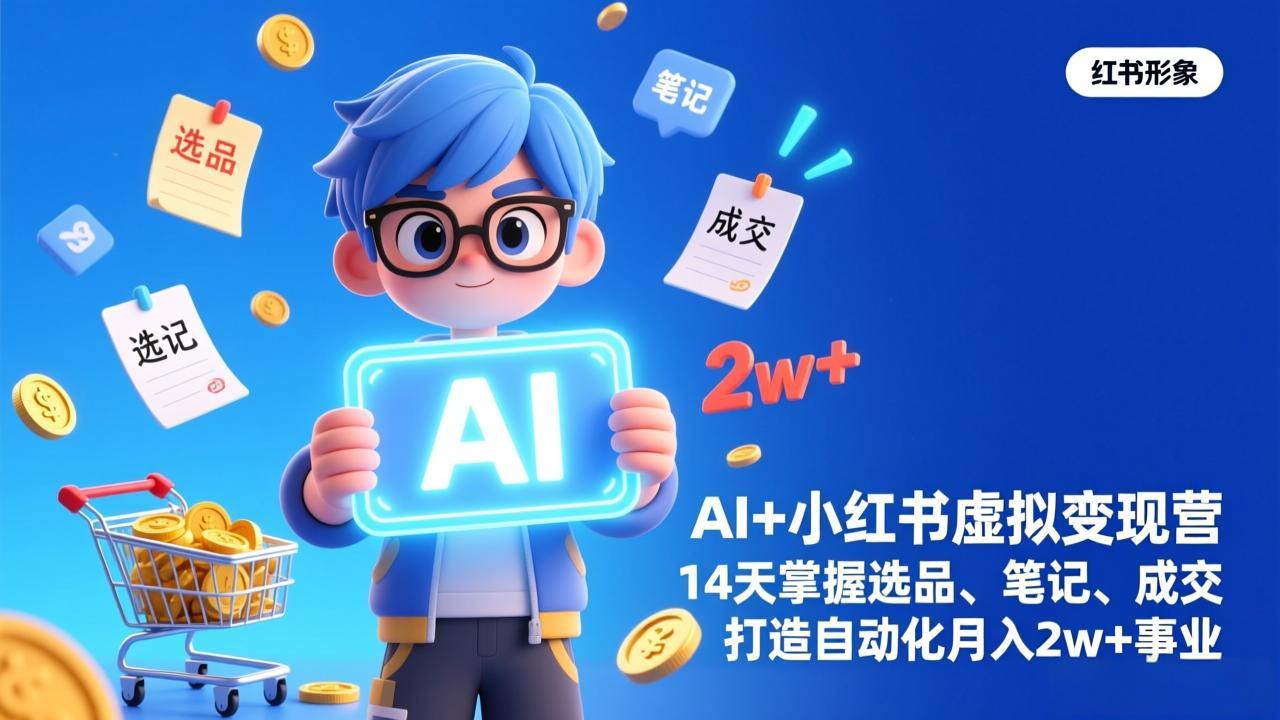 AI+小红书虚拟变现营(完结-知创网