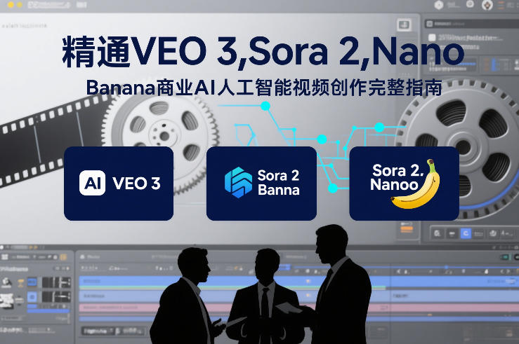 精通VEO 3，Sora 2，Nano Banana商业AI人工智能视频创作完整指南-知创网