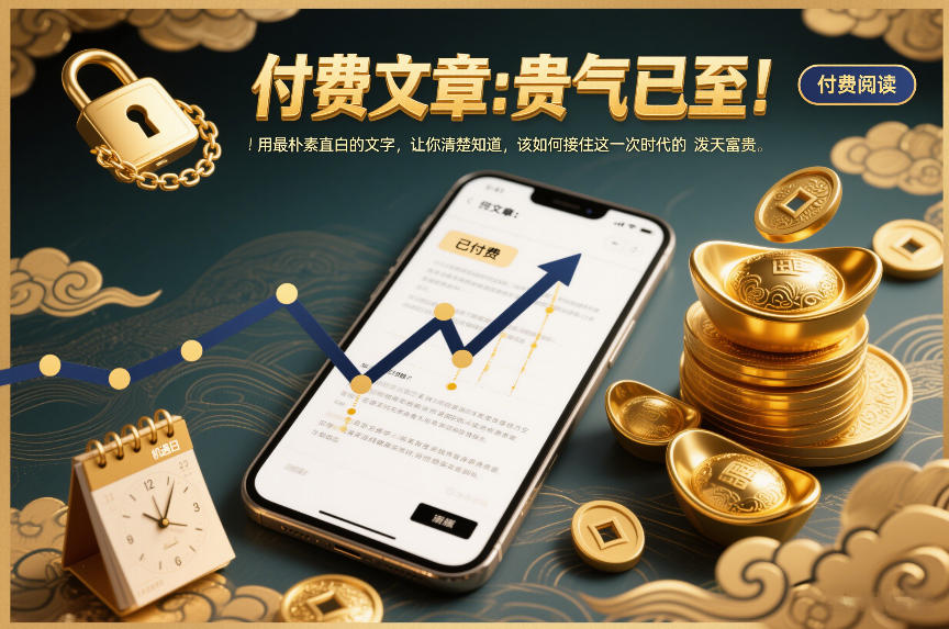 付费文章：贵气已至！用最朴素直白的文字，让你清楚知道，该如何接住这一次时代的泼天富贵-知创网