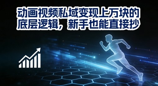 动画视频私域变现上W的底层逻辑，新手也能直接抄-知创网