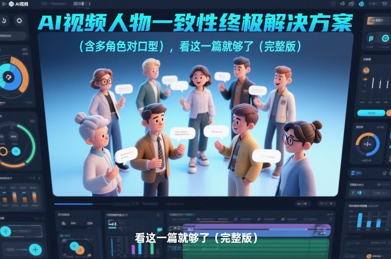 AI视频人物一致性终极解决方案(含多角色对口型)，看这一篇就够了(完整版)-知创网
